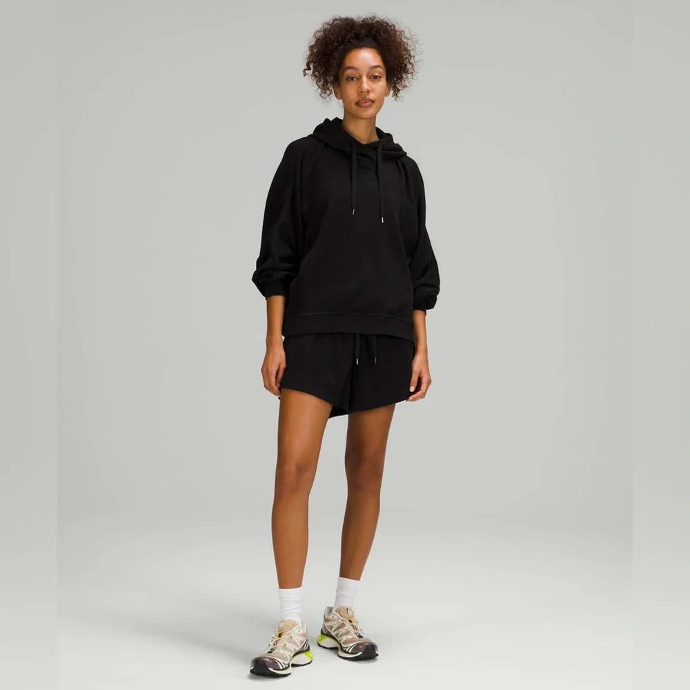 61. Lululemon black waffle athletic hoodie - Picture 2 of 11